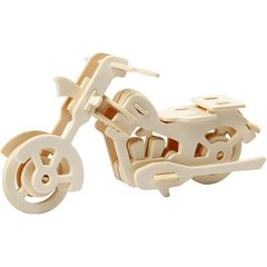 3D drevený model motorka