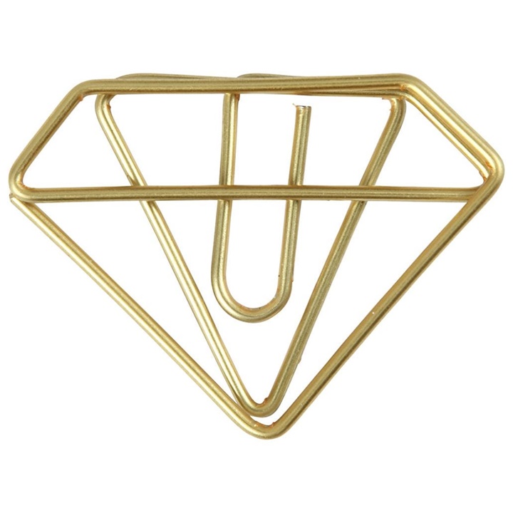 Dekoračné sponky v tvare diamantu - 6 ks