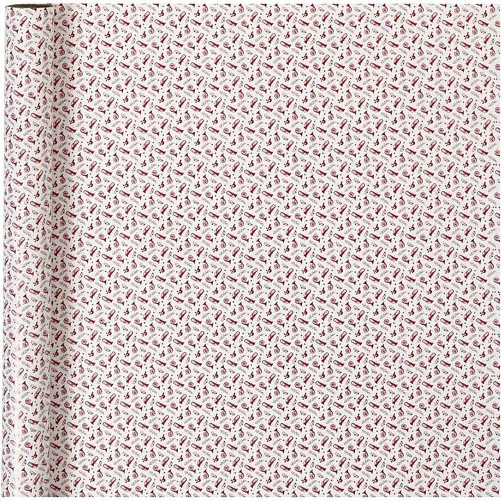 Baliaci papier | red white trumpe 70 cm x 4 m