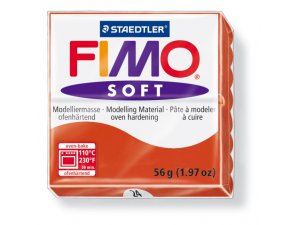 Modelovacia hmota FIMO Soft termotvrdnúca - 56 g - Červená