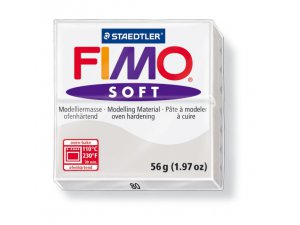 Modelovacia hmota FIMO Soft termotvrdnúca - 56 g - Šedá