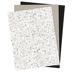 Papier z umelej kože Monochrome - 3 listy, 1 balenie