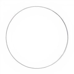Biely kovový kruh na dotvorenie 1 ks / rôzne veľkosti
