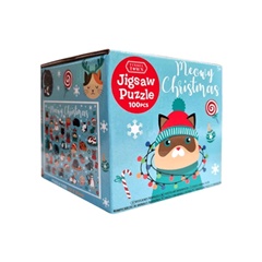 Detské vianočné puzzle | vianočné mačičky 100 ks