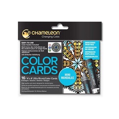 Chameleon kartičky na vymaľovanie - Mini Mandalas / sada 16 ks