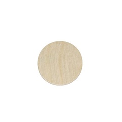 Drevený polotovar na výrobu bižutérie - kruh 6 cm