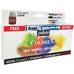 Akvarelový atrament Colorex Pebeo / set 6 x 20 ml