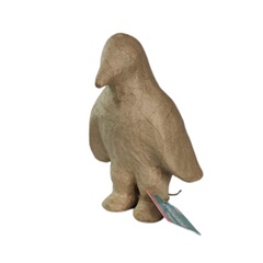 Dekorácia z papierovej hmoty - tučniak 18 cm