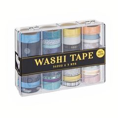 Washi pásky - sada 36 x 3 m / tmavé tóny