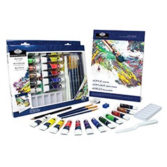 Sada akrylových farieb Essentials v papierovej krabici / 21 dielna