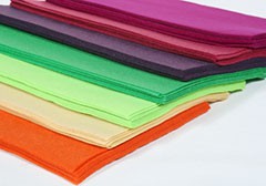 Dekoračný filc syntetický 20x30 cm / rôzne farby