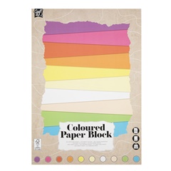 Blok farebných pastelových papierov 24 x 34 cm 20 listov