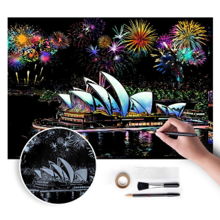Kúzelný stierací obraz - Sydney - 75x52 cm