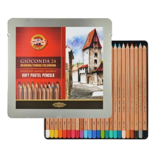 Sada suchých pastelov v ceruzke KOH-I-NOOR - 24 ks